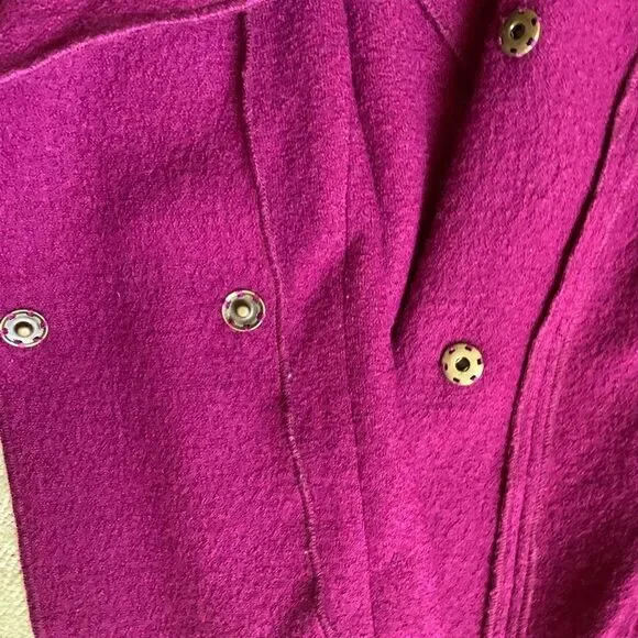 Cache fuchsia wool jacket - Picture 6 of 6